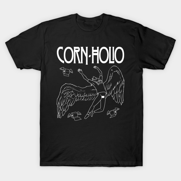 Corn Holio (White) T-Shirt by boltfromtheblue